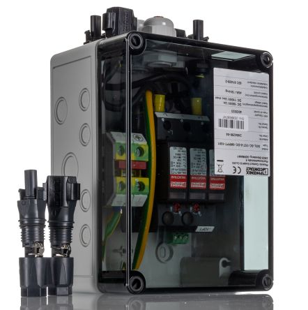 Phoenix Contact 24 Series Black Polycarbonate Junction Box, IP65, 111 x 130 x 180mm [2404298]; 241-6010