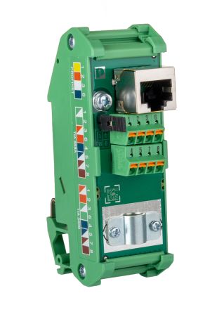 Phoenix Contact FL-PP-RJ45-SCC Series Cat5e 1 Port RJ45 Patch Panel 90mm Green [2901642]; 241-6092
