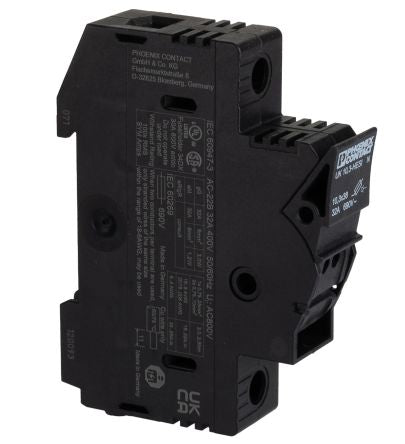 Phoenix Contact 3048386 3-HESI N, UK 10 Series Black, 16mm², 1-Level, Screw Termination [3048386]; 241-6165