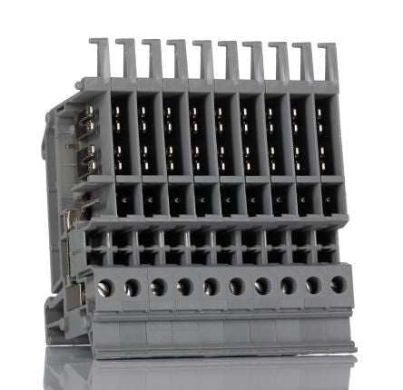 Phoenix Contact 3070435 8-0, 8), VBSTB 4-FS (6-2 Series Grey, 2.5mm², 1-Level, Screw Termination [3070435]; 241-6169