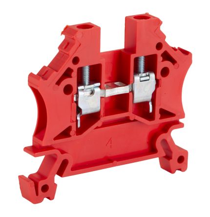 RS PRO Red, Single-Level, Cage Clamp Termination [0]; 242-0483