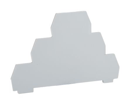 RS PRO End Plate for Use with Feed Through Terminal Block [0]; 242-0523