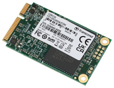 Transcend MSA372M mSATA 128 GB Internal SSD [TS128GMSA372M]; 244-9964