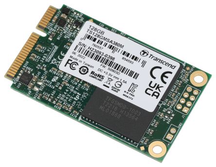 Transcend MSA380M mSATA 128 GB Internal SSD [TS128GMSA380M]; 244-9965