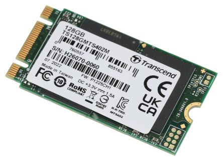 Transcend MTS402M M.2 128 GB Internal SSD Drive [TS128GMTS402M]; 244-9972