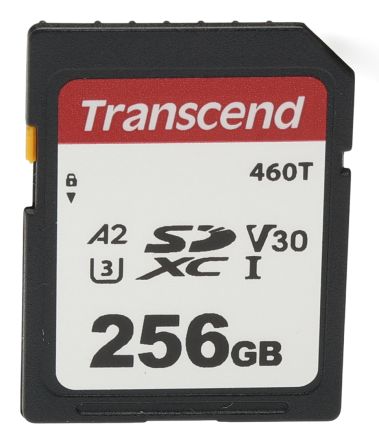 Transcend 256 GB Industrial SDXC SD Card, V30 [TS256GSDC460T]; 245-0037