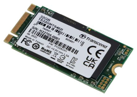Transcend MTS402I M.2 32 GB Internal SSD [TS32GMTS402I]; 245-0057