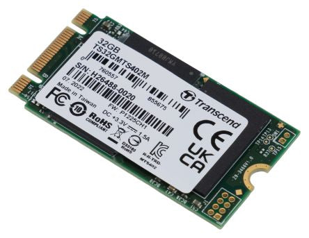 Transcend MTS402M M.2 32 GB Internal SSD [TS32GMTS402M]; 245-0058