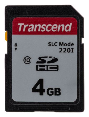 Transcend 4 GB Industrial SD SD Card, Class 10 [TS4GSDC220I]; 245-0067