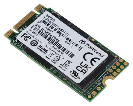 Transcend MTS552T2-I M.2 64 GB Internal SSD [TS64GMTS552T2-I]; 245-0105