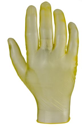 RS PRO Yellow Powder-Free Nitrile Disposable Gloves, Size S, 100 per Pack [G1181]; 245-8986