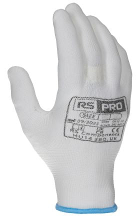 RS PRO White Polyester General Purpose Glove Liner, Size 11, XXL [G630-11]; 245-9018