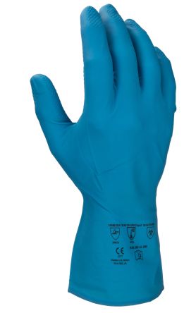 RS PRO Blue Nitrile General Purpose Gloves, Size 8, Medium [G951-M]; 246-0913