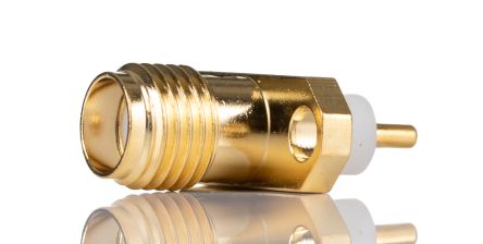 RS PRO, Plug Flange Mount SMA Connector, 50Ω, Solder Termination, Straight Body [0]; 246-9418