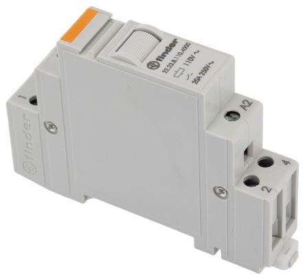 Finder DIN Rail Monostable Relay, 110V ac Coil, 20A Switching Current, SPST, SPST [222381104000]; 248-1767