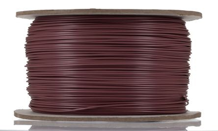 RS PRO Copper Brown 0.5mm² Hook Up Wire, 20 AWG, 1/0.8 mm, 500m, PVC Insulation [0]; 248-3614