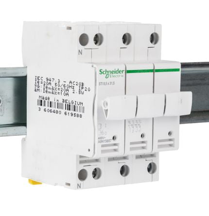 Schneider Electric Fuse Switch Disconnector, 3 Pole, 10A Max Current, 2A Fuse Current [A9N15657]; 248-3680