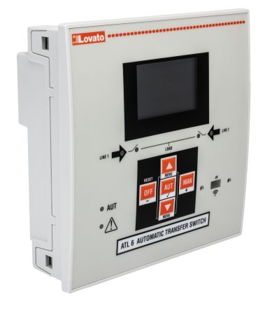 Lovato ATL Series Controller for Use with 2 Power Sources With Three Phase Control, 110 → 240 V ac Supply, Relay [ATL600]; 248-5480