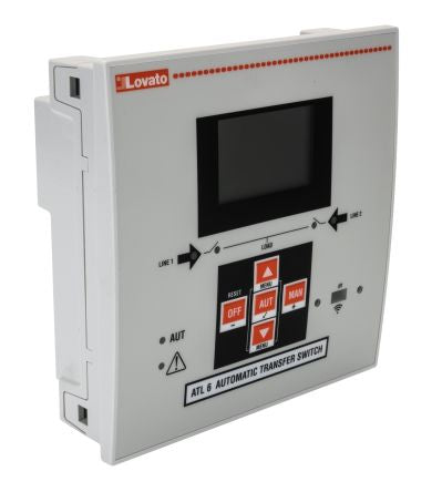 Lovato ATL Series Controller for Use with 2 Power Sources With Three Phase Control, Relay Output, 6-Input, Digital Input [ATL601]; 248-5482