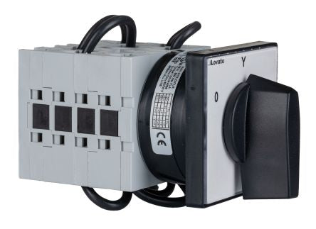 Lovato Rotary Cam Switch Star Delta Starter, Star Delta, 15 kW, 440 V ac, 3 Phase, IP20, IP65 [GX3212U]; 248-5592