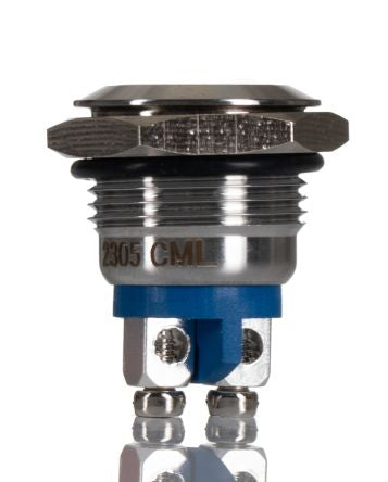 RS PRO Push Button Switch, Momentary, Panel Mount, 16.2mm Cutout, 1 NC, 250V ac, IP65 [0]; 248-9134