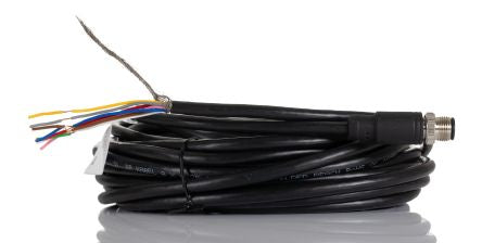 RS PRO Straight Male M12 to Unterminated Sensor Actuator Cable, 10m [0]; 250-0662