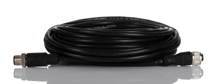 RS PRO Straight Female M12 to Straight Male M12 Sensor Actuator Cable, 10m [0]; 250-0680