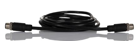 RS PRO Straight Male M12 to Straight Male M12 Sensor Actuator Cable, 2m [0]; 250-0721