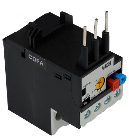 RS PRO Thermal Overload Relay 1NC/1NO, 1 A F.L.C, 1 A Contact Rating, 5.4 W, 4000 V ac, RSPROOL12 [0]; 250-8880
