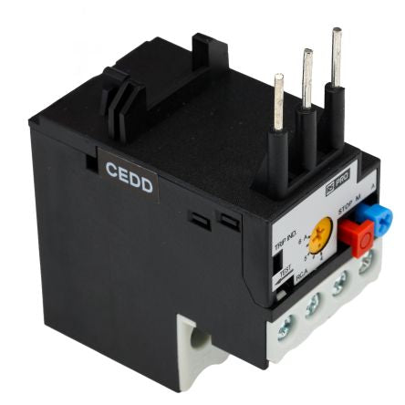 RS PRO Thermal Overload Relay 1NC/1NO, 6 A F.L.C, 6 A Contact Rating, 5.4 W, 4000 V ac, RSPROOL12 [0]; 250-8884
