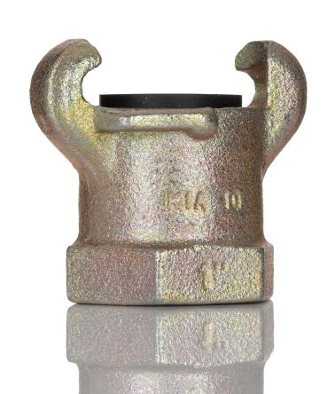 RS PRO Iron Female Pneumatic Quick Connect Coupling, NPT 1 Female 1in Threaded [0]; 250-9134
