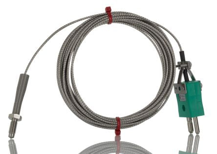 RS PRO Type K Nozzle Thermocouple 5m Length, M6 x 1mm Diameter → +350°C [0]; 252-2436