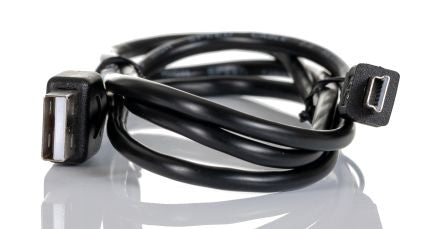 RS PRO USB 2.0, Male USB A to Male Mini USB B, 1m [0]; 252-7120