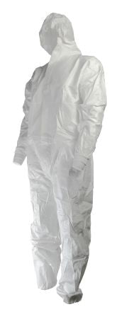 RS PRO White Coverall,  Type 5 & 6 Anti-Static, 3XL [BS14WKC-3XL]; 253-5124