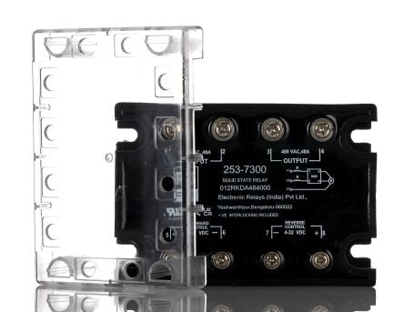 RS PRO Solid State Relay, 40 Amps Load, Panel Mount, Surface Mount, 480 V rms Load [0]; 253-7300