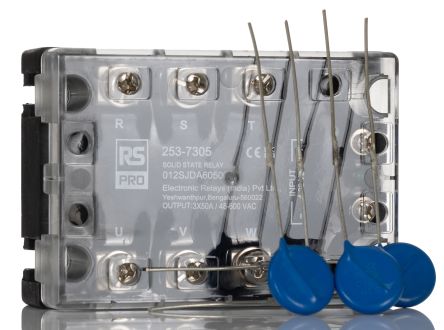 RS PRO Solid State Relay, 50 Amps Load, Panel Mount, Surface Mount, 600 V rms Load [0]; 253-7305