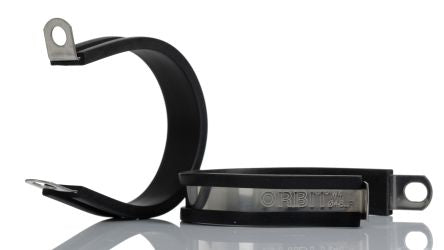 RS PRO 48mm Black, Stainless Steel 304 P Clip [0]; 253-8568
