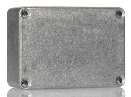 Hammond 1550 Series Unpainted Die Cast Aluminium Junction Box, IP54, 80 x 55 x 21mm [1550P]; 253-9530
