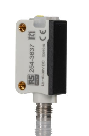 RS PRO Diffuse Reflection Photoelectric Sensor, Block Sensor, 3 m Detection Range [0]; 254-3637