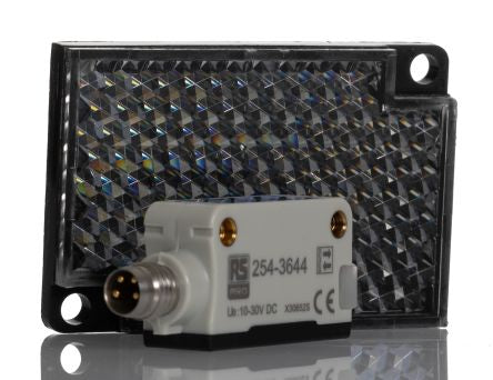 RS PRO Transparent Bottle Detection Photoelectric Sensor, Block Sensor, 2 m Detection Range [0]; 254-3644