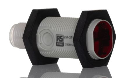 RS PRO background Suppression Photoelectric Sensor, Barrel Sensor, 0.1 m Detection Range [0]; 254-3717