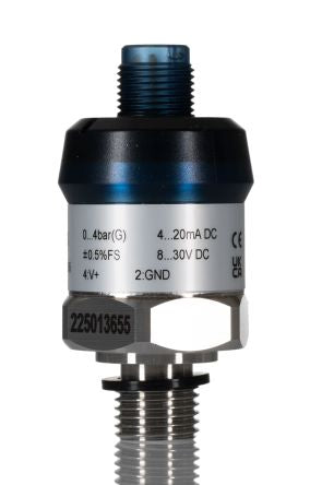 RS PRO Pressure Sensor, 0bar Min, 4bar Max, Gauge Reading [0]; 254-7403