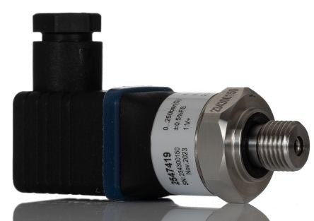 RS PRO Pressure Sensor, 0bar Min, 250bar Max, Gauge Reading [0]; 254-7419