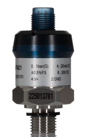 RS PRO Pressure Sensor, 0bar Min, 1bar Max, Gauge Reading [0]; 254-7421