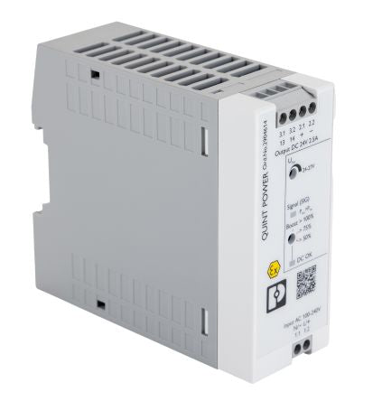 Phoenix Contact AC-DC Power Supply, 2904614, 24V dc, 2.5A, 96W, Dual Output, 100 → 240V ac Input Voltage [2904614]; 255-9499