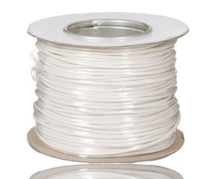 RS PRO White 2.5mm² Hook Up Wire, 14 AWG, 45/0.25mm, 100m, PVC Insulation [0]; 256-7039