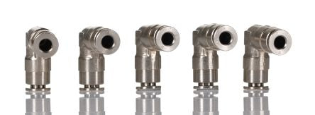 Norgren PNEUFIT 10 Series Straight Fitting, Push In 4 mm to Push In 4 mm, Tube-to-Tube Connection Style, 10040 [100400400]; 259-5170