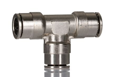 Norgren PNEUFIT 10 Series Straight Fitting, Push In 10 mm to Push In 10 mm, Tube-to-Tube Connection Style [100601000]; 259-5187