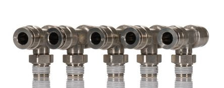 Norgren PNEUFIT 10 Series Straight Threaded Adaptor, R 1/8 Male to Push In 6 mm, Threaded-to-Tube Connection Style, [101670618]; 259-5231