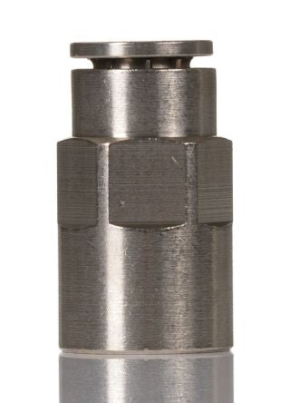 Norgren PNEUFIT 10 Series Straight Threaded Adaptor, G 1/4 Male to Push In 8 mm, Threaded-to-Tube Connection Style, [102260828]; 259-5260